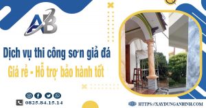 Dịch vụ thi công sơn giả đá tại Quận 12【Bảo hành 5 năm】