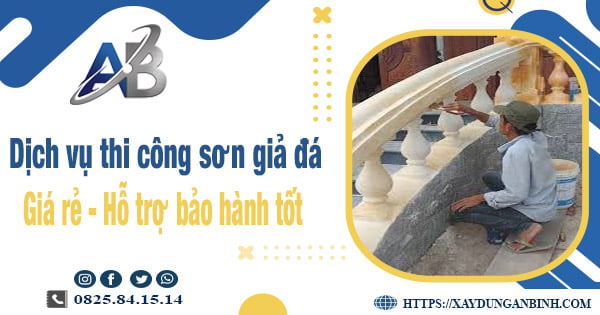 Dịch vụ thi công sơn giả đá tại Quận 5【Bảo hành 5 năm】