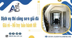 Dịch vụ thi công sơn giả đá tại Quận 6【Bảo hành 5 năm】