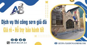 Dịch vụ thi công sơn giả đá tại Quận 7【Bảo hành 5 năm】