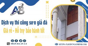 Dịch vụ thi công sơn giả đá tại Quận 9【Bảo hành 5 năm】