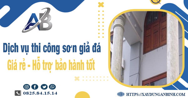 Dịch vụ thi công sơn giả đá tại Quận 9【Bảo hành 5 năm】