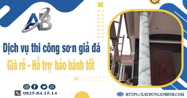 Dịch vụ thi công sơn giả đá tại Tây Ninh【Bảo hành 5 năm】