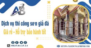 Dịch vụ thi công sơn giả đá tại Thủ Dầu Một【Bảo hành 5 năm】