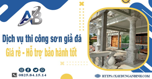 Dịch vụ thi công sơn giả đá tại Thủ Đức【Bảo hành 5 năm】