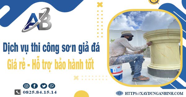 Dịch vụ thi công sơn giả đá tại Tiền Giang【Bảo hành 5 năm】