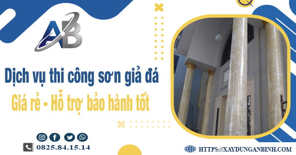 Dịch vụ thi công sơn giả đá tại Tp Bà Rịa【Bảo hành 5 năm】