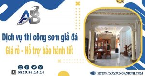 Dịch vụ thi công sơn giả đá tại Tp Bảo Lộc【Bảo hành 5 năm】