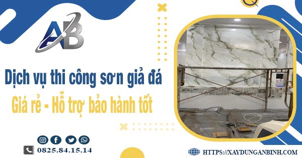 Dịch vụ thi công sơn giả đá tại Tp Bến Tre【Bảo hành 5 năm】