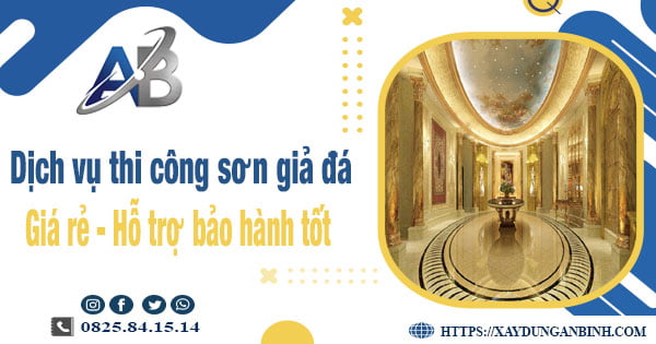 Dịch vụ thi công sơn giả đá tại Tp Cam Ranh【Bảo hành 5 năm】