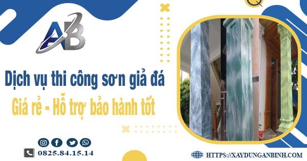 Dịch vụ thi công sơn giả đá tại Tp Dĩ An【Bảo hành 5 năm】