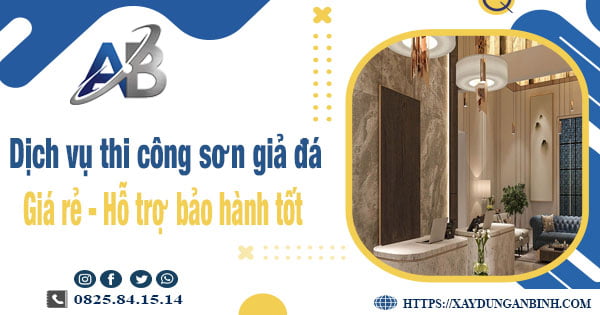 Dịch vụ thi công sơn giả đá tại Tp Nha Trang【Bảo hành 5 năm】