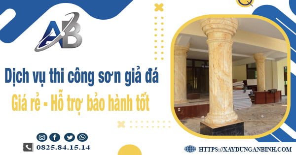 Dịch vụ thi công sơn giả đá tại Tp Tân An【Bảo hành 5 năm】