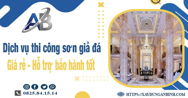 Dịch vụ thi công sơn giả đá tại Tp Thuận An【Bảo hành 5 năm】