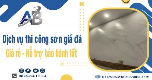 Dịch vụ thi công sơn giả đá tại Trà Vinh【Bảo hành 5 năm】