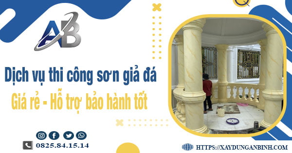 Dịch vụ thi công sơn giả đá tại Vĩnh Long【Bảo hành 5 năm】