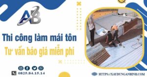 Tư vấn báo giá thi công làm mái tôn tại Quận 8 -【Miễn phí 】