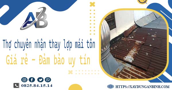 Thợ chuyên nhận thay lợp mái tôn tại Đồng Nai【Chỉ 199k/m²】